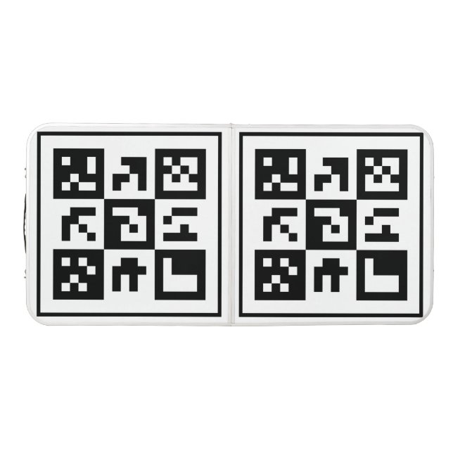 qr code beer pong table (Top)