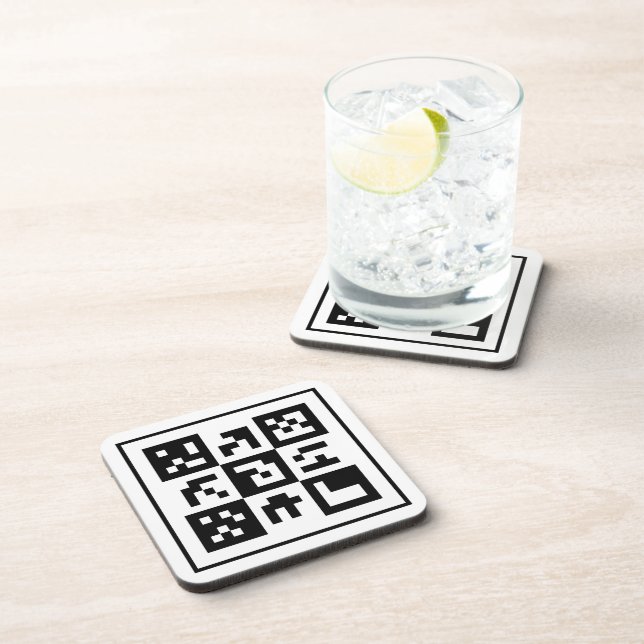 qr code beverage coaster (Right Side)