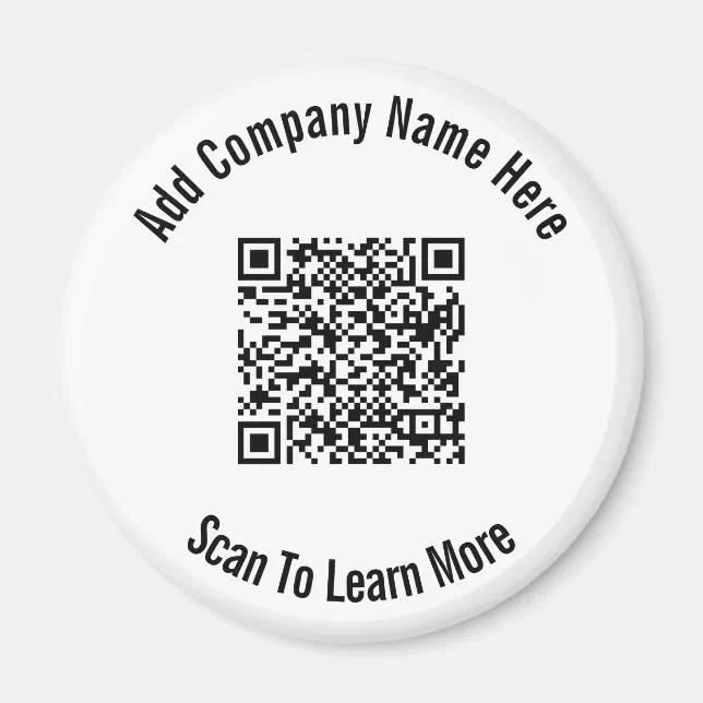 QR Code Black and White Business Template Zazzle