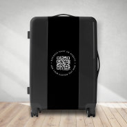 Qr Code | Black Business Modern Minimalist Stylish Luggage at Zazzle