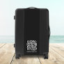 QR Code Black Modern Stylish Virtual Contact Lost Luggage