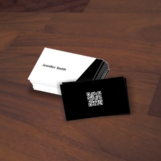 Qr Code Black&White Modern Artist