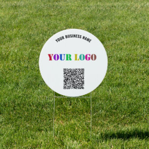 QR Code Branded Business Promotional Outdoor Sign
