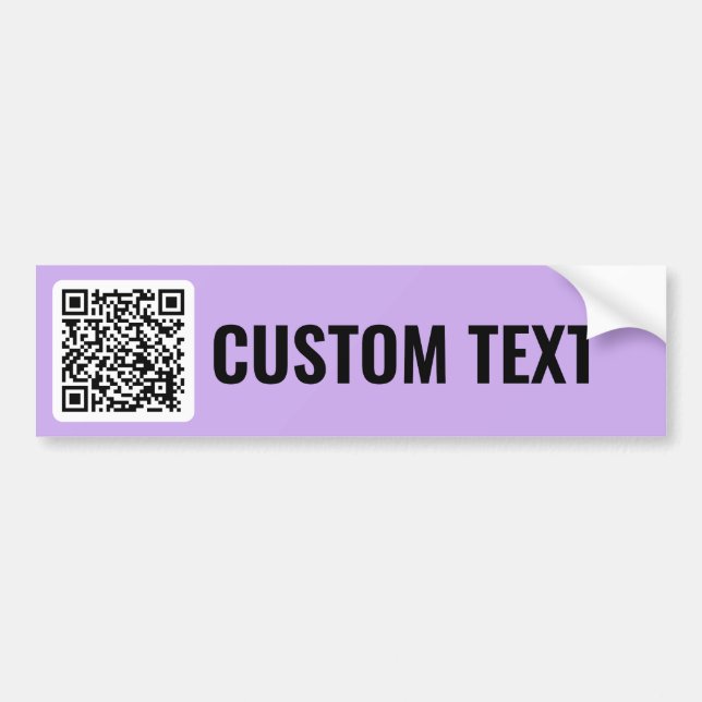 QR Code Bumper Sticker (Front)