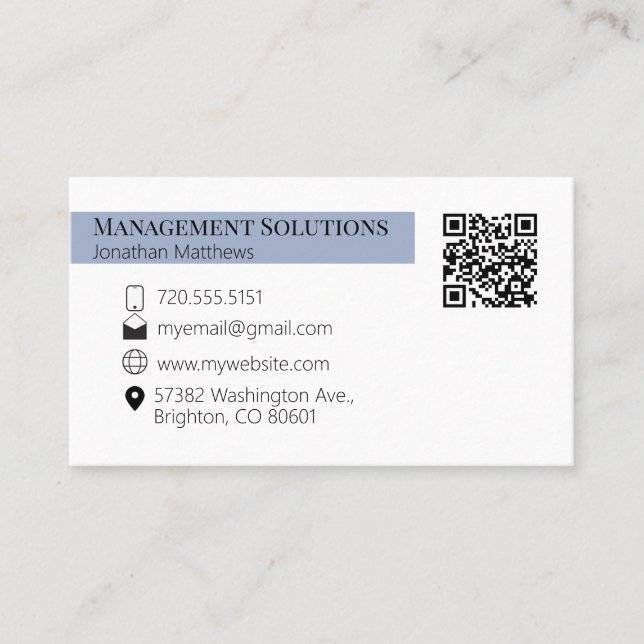 QR code Business Card (Front)