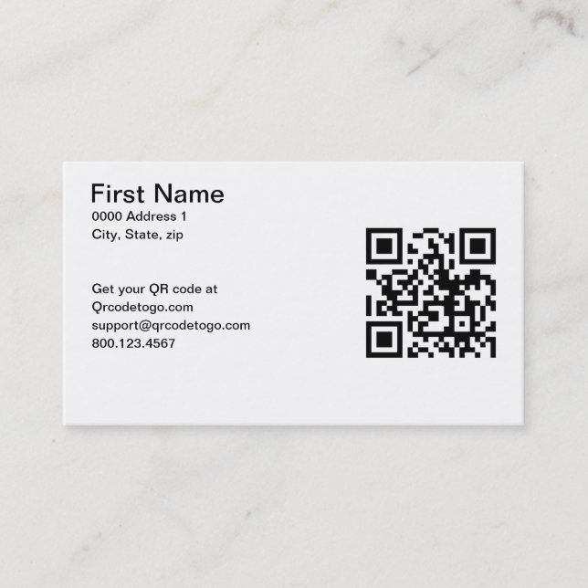QR code business card (Front)