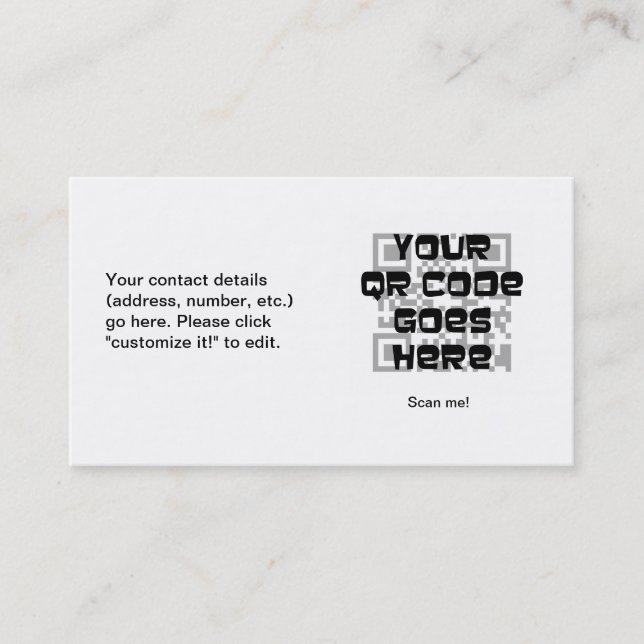 QR Code Business Card (Front)