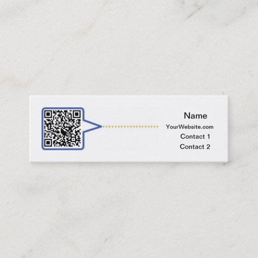 Customizable QR Code Business Card