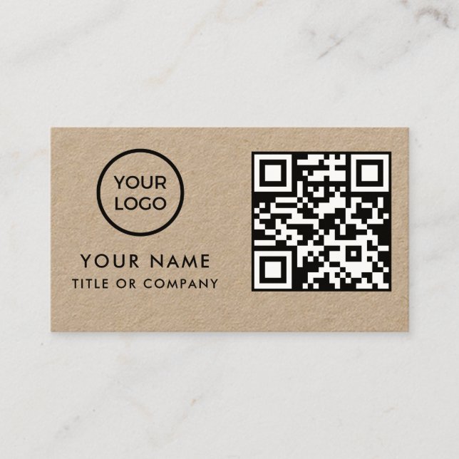 QR Code  Business Card (Front)