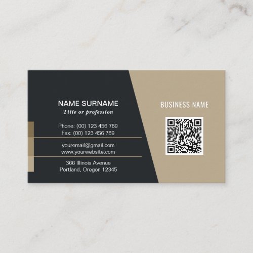 QR code business card for professionals