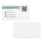 QR code Business Card Light Teal