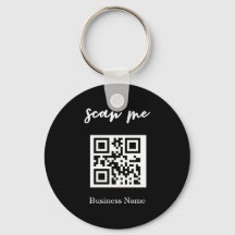 QR Code Business Card Your Logo Custom Keychain