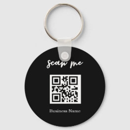 QR Code Business Card Your Logo Custom Keychain