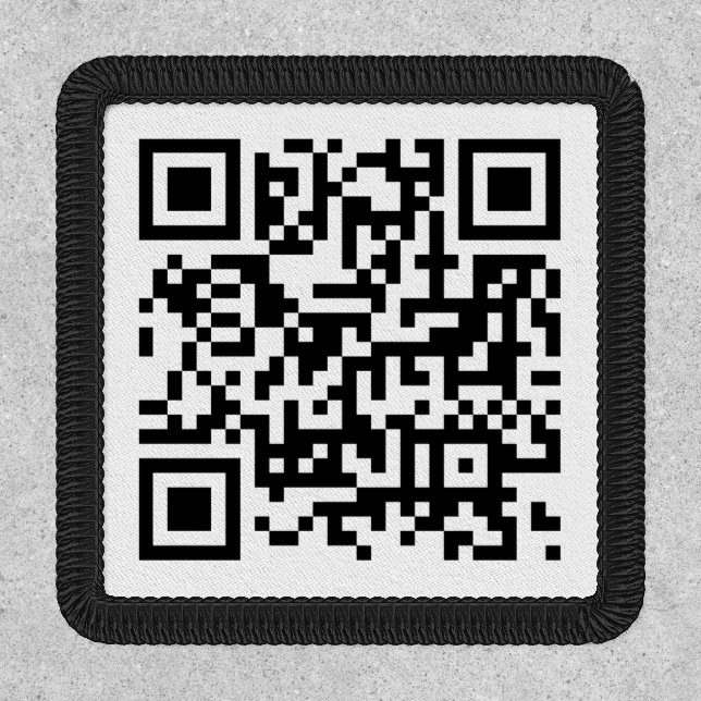 QR Code Business Corporate Minimalist Patch (Front)