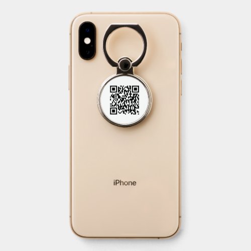 QR Code Business Corporate Minimalist   Phone Ring Stand