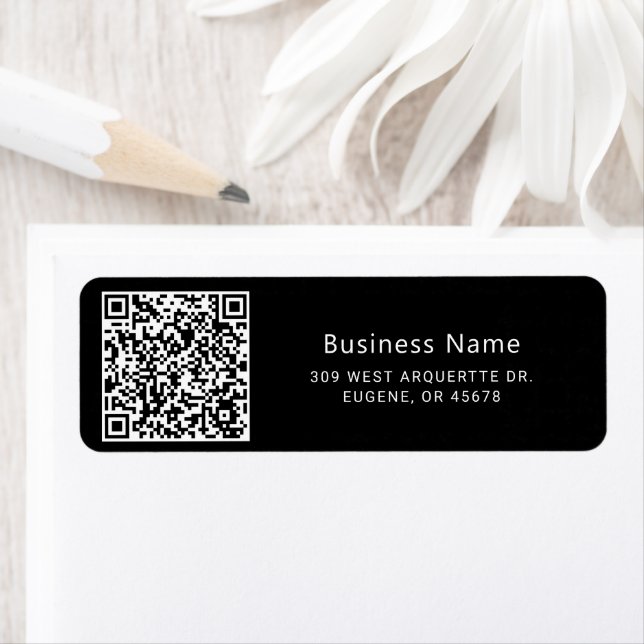 QR Code Business  Label (Insitu)