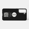 QR Code Business Logo Black Minimalist Corporate Samsung Galaxy Case ...
