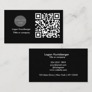QR Code Business Logo | Minimalis Business Card