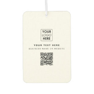 QR Code Business Logo Modern Business White Air Freshener