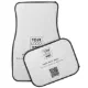 QR Code Business Logo Modern Business White Car Floor Mat | Zazzle