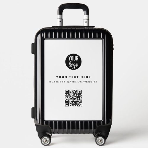 QR Code Business Logo Modern Minimalist Business  Luggage