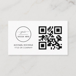 QR Code Business Logo    Modern Professional  Busi Card