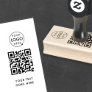 QR Code | Business Logo Modern Professional Rubber Stamp