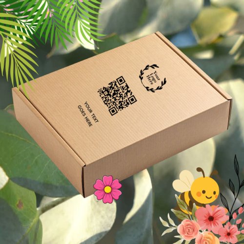 QR Code | Business Logo Modern Professional Self-inking Stamp