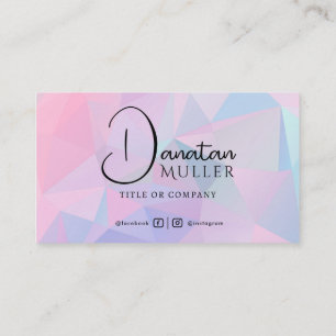 QR Code Business Logo opal stone Business Card
