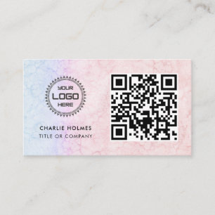 QR Code Business Logo Professional & Modern Card