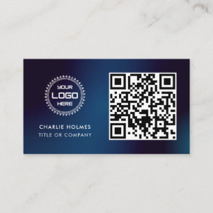 QR Code Business Logo Professional & Modern Card