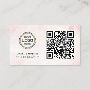 QR Code Business Logo Professional & Modern Card