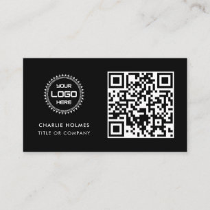 QR Code Business Logo Professional & Modern Card