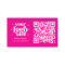 QR Code Business Logo Professional Modern Hot Pink