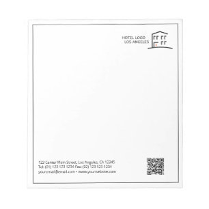 QR Code Business Logo Promotional Notepad