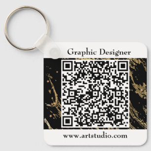 QR code Business Marketing Promotion Keychain