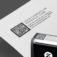 QR CODE business name custom text promotional