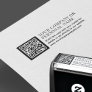 QR CODE business name custom text promotional Self-inking Stamp