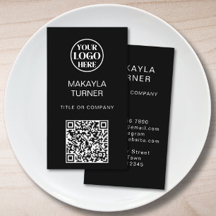 QR Code Business Professional Logo Card