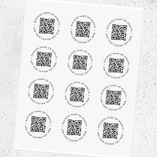 QR Code  Business Promotional Corporate Event Temporary Tattoos