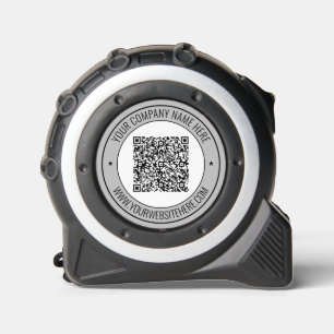 QR Code Business Promotional Tape Measure Template