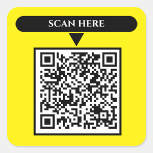 QR Code Business Square Stickers