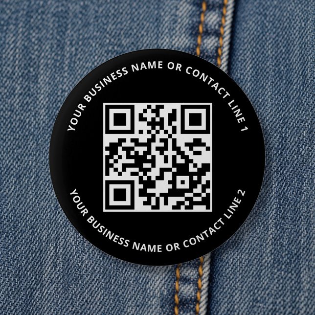 QR Code Business Template Black Button (Creator Uploaded)