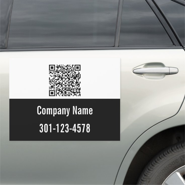 QR Code Business Template Car Zazzle