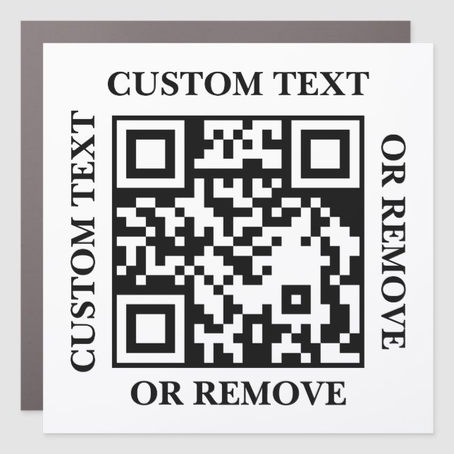 QR Code Business Website Promote Magnets (Front)