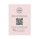 QR Code Business Website Scan Me Social Media Pink Business Card QR Code Business Website Scan Me Social Media Pink Business Card