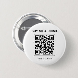 QR Code Buy Me A Drink Minimal Party Payment Button