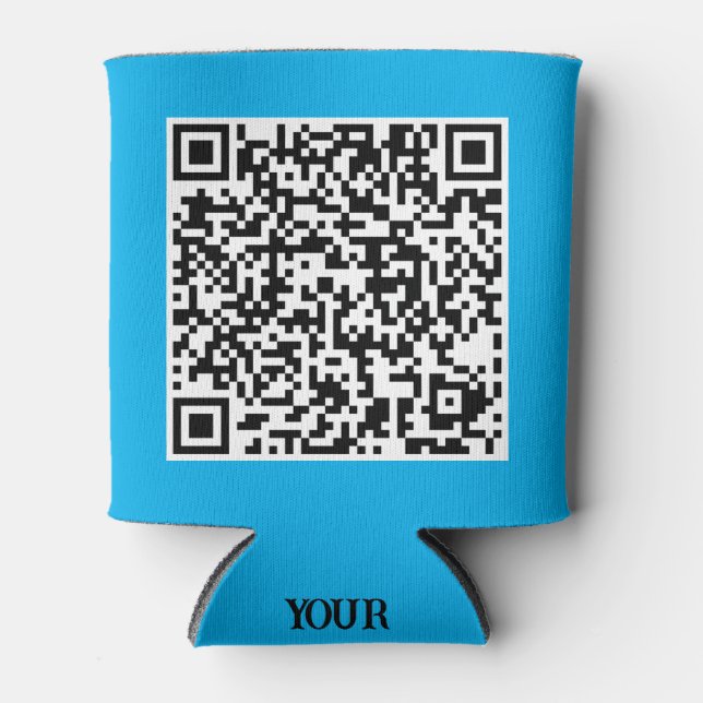 QR Code  Can Cooler (Front)