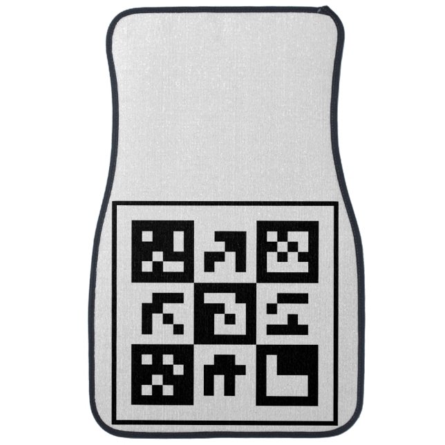 qr code car floor mat (Front)