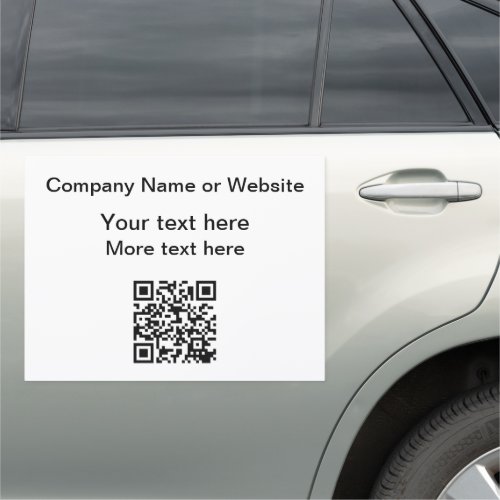 QR Code Car Magnet For Businesses